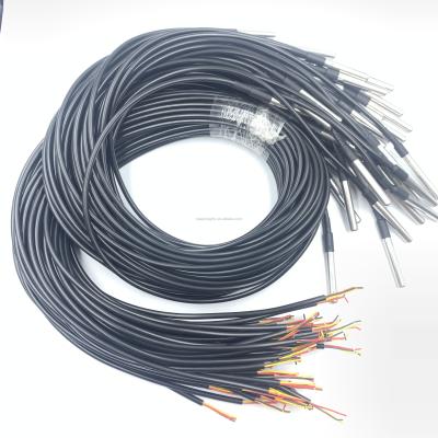 China Temperature Sensor 3 Meter Line Temperature Probe 18b20 DS18b20+ Stainless Waterproof Temperature Sensor for sale