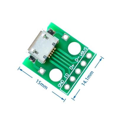 China MIC USB TO DIP Converter B Mike 5pin DIP TO DIP Adapter Plate Soldered Female MIC USB for sale