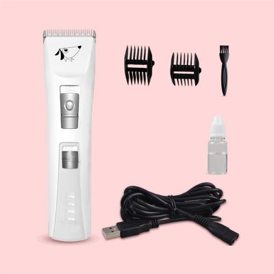 China Sustainable Pet Shaver Hair Trimmer Dog and Cat Hair Shaver Rechargeable Pet Hair Cutters for sale