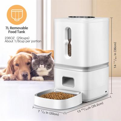 China Automatic Pet Feeder Treat Dispenser Automatic Smart Cat Feeder Food Vending Machine for sale