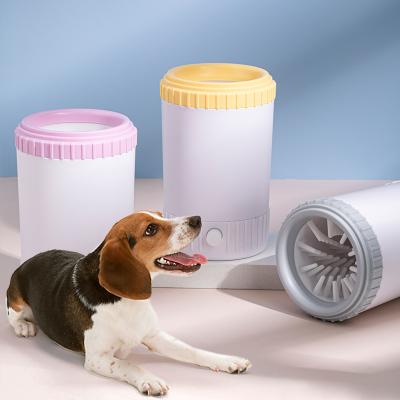 China Viable Portable Electric Paw Cleaner Pet Foot Washer Cat Dog Foot Washer Cleaner Pet Paw Seal for sale