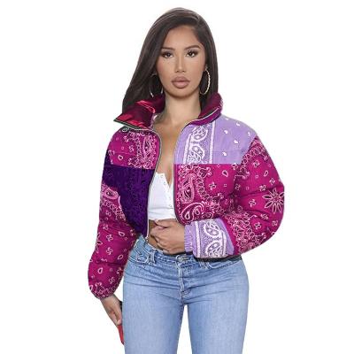 China 2021 XILAN XL0174 Best Selling Fashion Girls Breathable Jackets Stripper Bubble Crop Coats Thick Bandana Jacket Women Coat for sale