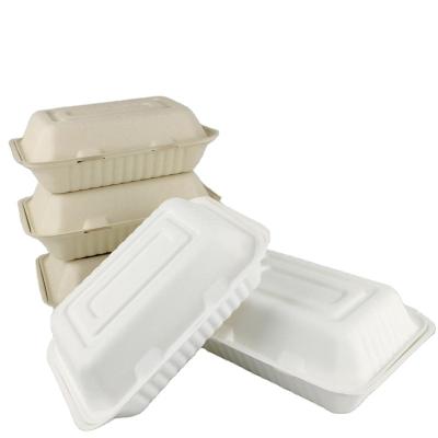 China Professional Biodegradable Sugar Cane Bagasse Bagasse Caterer Fast Food Boxes With Good Price for sale