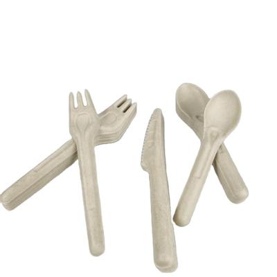 China 100 Disposable Biodegradable Sugarcane Fork Cutlery Tableware Fork Fork Biodegradable for sale