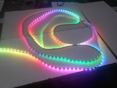 China WS2812 IP65 waterproof  60leds / m RGB LED Strip Light IC programmable for sale