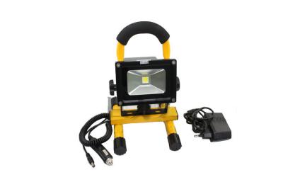 China 10W LED Rechargeable Floodlight High Brightness 10H Battery Storage IP65 with CE RoHS for sale