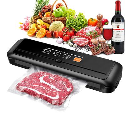 China Amazon Commercial Hot Sale Small Kitchen Appliances Household 220V Vacuum Sealer Packaging Machine With Built In Cutter for sale