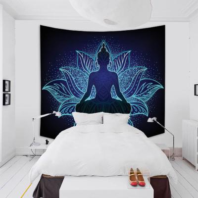 China New Plain FabExcel Indian Beaded Tapestry God Digital Custom Size Design Printing Wall Hanging for sale