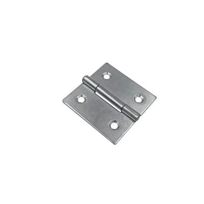 China Square Hinge 40x40x1.0mm Furniture Hinges High Quality Zinc Plating French Door Square End Hinge for sale