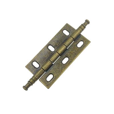 China 65*33.5*1.5mm EUROPEAN Factory Direct Crowned Head Flat Antique Bronze Furniture Pivot Door Cabinet End Hinge for sale