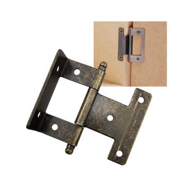 China OEM ODM Support Fabrication 60x22x2mm Bronze Plating Wardrobe Door Hinges for sale