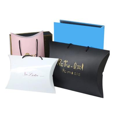 China Handmade Wholesale Custom Apparel Boutique Custom Hair Extension Gift Hair Extension Pillow Packaging Paper Boxes for sale