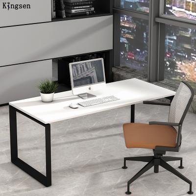 China 2022 Extendable Made In China Furniture Fashion Metal Leg Computer Desk Home Office Desk Single Table Tril-DK128 for sale