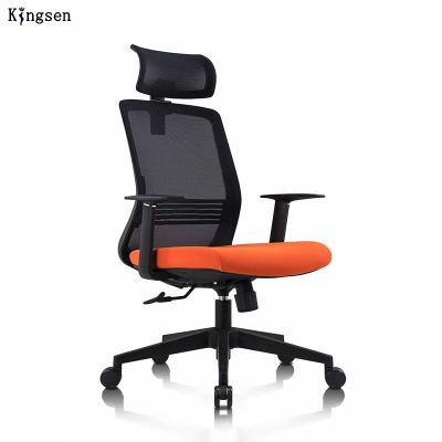 China Adjustable (Height) Typist Chair in Mesh Backrest and Fabric Seating China Office Furniture Home Office Chair for sale