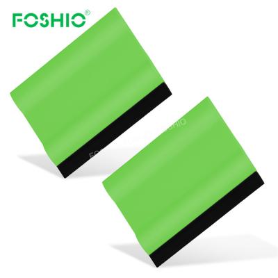 China Foshio Eco-friendly Custom Car Tint Tools 3 Inch Plastic Vinyl Wrap Mini Squeegees For Wraps for sale