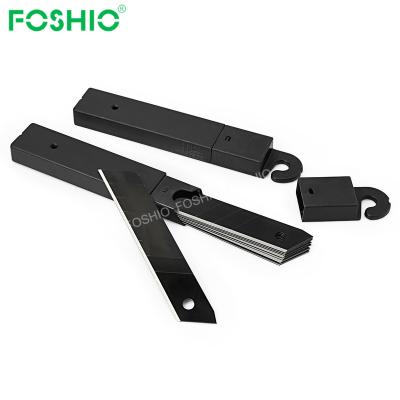 China Eco - Friendly Foshio 60 Degree 18Mm Black Stainless Steel Carbon Blade for sale