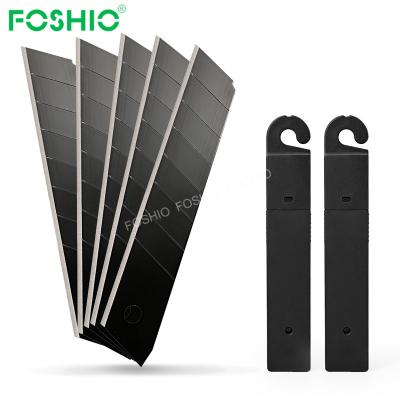 China New Foshio Eco-friendly 18Mm Black Stainless Steel Cutting Blade for sale