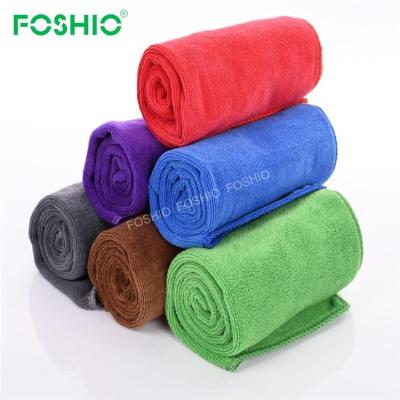 China Foshio Car Product Microfiber Towel Quick Dry Detailing Cleaning Cloth 30X60Cm for sale