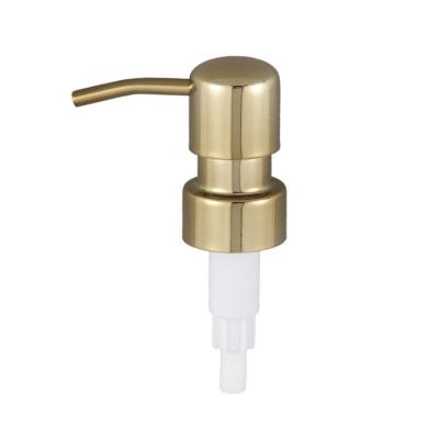 China Deft 28/410 Design Rust Proof Gold Pilfer Lotion Pumps 304 Stainless Steel Metal Lotion Pumps For Boston Soap Bottle for sale