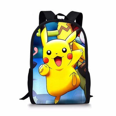 China Lightweight Pokemon School Bags Backpacks Pikachu Schoolbag Teenagers Boys Girls Gift Backpacks Kids Mochila Schoolbags for sale