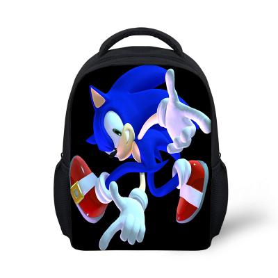 China Latest Custom Baby\Fasion New Kids Sonic The Hedgehog Printed Boys Cartoon Design Bags School Satchels Kids Backpack for sale