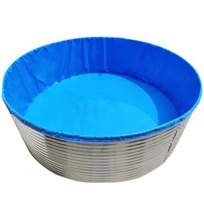 China PVC& SECC Pond Aquarium FRP Aquarium Steel PVC Tarpaulin Fish Tank Cultivating Pond for sale