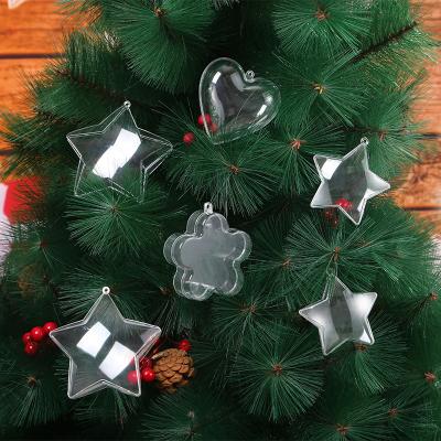 China Wholesale Custom Cute Christmas Crafts Transparent Christmas Candy Box Baby Durable Material Can Be Fitted On The Body for sale