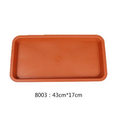 China Durable Material Hot Selling Plastic Garden Rectangle Flower Plant Pot Tray for sale