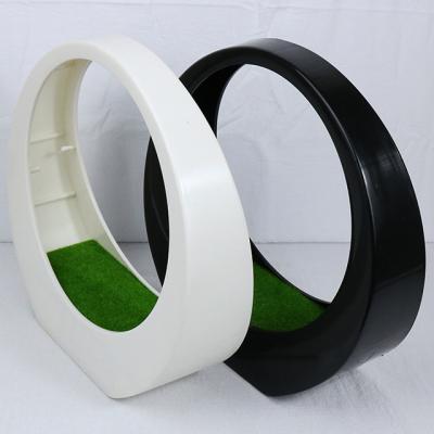 China Pot 2022 new product durable material garden made in china white black plastic flower pot with artificial flower set for sale