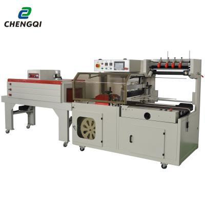 China Fully Automatic Universal CLOTHING Side Sealer With Shrink Tunnel for sale