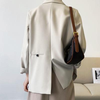 China New Fashion Anti-wrinkle Women Business Wear Ladies Formal Blazer Back Pocket Like Blazer Custom for sale