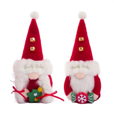 China Fesvital New Style Christmas Ornament Faceless Doll Bells Dwarf Santa Ornament Decor Christmas Supplies For Party Showcase for sale