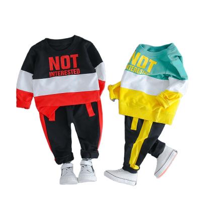 China Two-piece set jacket and pant set baby boy kid sweatshirt clothes pullover formal set longsleeve jogger for sale