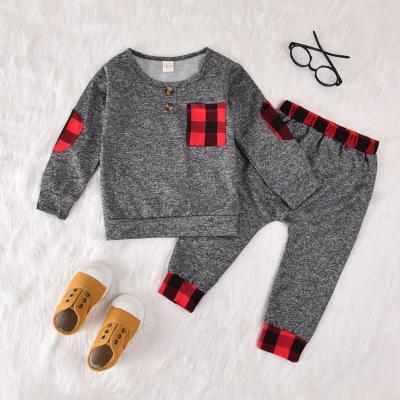 China Boys Formal Clothes Baby Newborn Infant Clothes Set Long Sleeve Sweatshirts Tops for sale