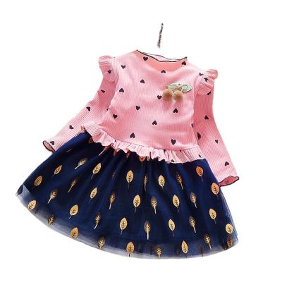 China 2020 New Style Sustainable Babies Clothes Spring Fashionable Solid Canvas Kids Float DRESS for sale