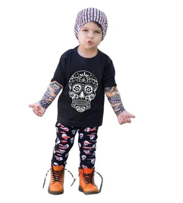 China Breathable Halloween Clothes Kid Boy Outfit Dressing Set Toddlers Spring Baby Clothes Sets Boy Cool 3pieces for sale