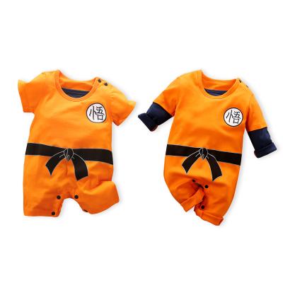 China Handsome Baby Boy Clothes Rompers 100% Cotton SON GOKU Newborn Toddler Infant Overalls Fall Romper Halloween Costume for sale