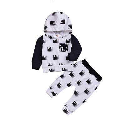 China Winter Baby Clothes Sets Formal Two Piece Set Cotton And Winter Hoodie And Pants Kids Clothing Sets for sale