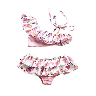 China A Breathable Pink Three Piece Colorful Swimsuit Baby Swimwear Baby Clothes Set / Baby Clothes Romper Set for sale