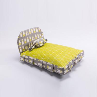 China Travel Fashion Pet Bed Dog Sofa Bed Comfortable Removable Cover Soft Dog Bed For Small Dogs for sale