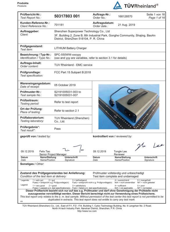 FCC - Shenzhen Chaoliyuan Technology Co., Ltd.