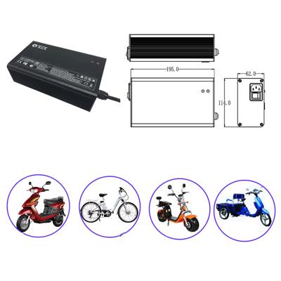 China Professional manufacturer of MCU+software intelligent control lithium battery charger for E scooter bike motorcycle tricycle for sale