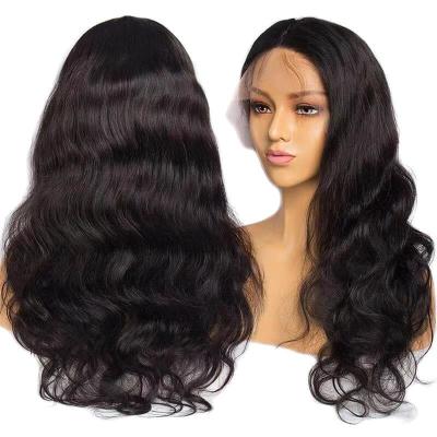 China Morden Style Lace Front Human Hair Full Frontal Closure Soft Thick Bob Black Loose Body Wave Wig for sale