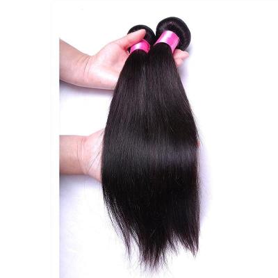 China Factory Direct 10A Straight Grade Real Mink Brazilian Virgin Hair Unprocessed Brazilian Silky Straight Human Hair Bundles for sale