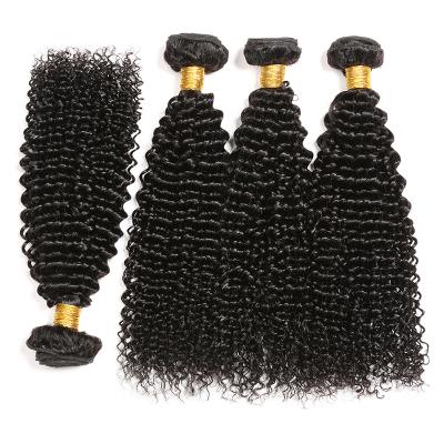 China Hot Selling Curly Curly Hair Bundles Curly Cuticle Aligned 10A Unprocessed Hair Weaves Virgin Hair for sale