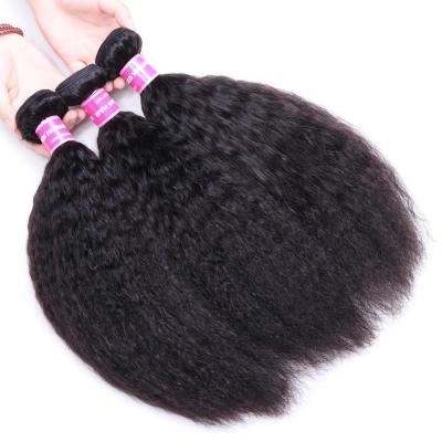 China Bulk Sale 10A Brazilian Yaki Curly Straight Hair Bundles Straight Hair Weaves Unprocessed Natural Hair Weaves for sale