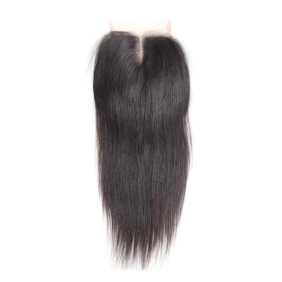 China 100% Raw Hair Bundles Wave 4x4 5x5 Wholesale Unprocessed Silky Straight Lace Closure Raw Hair HD Lace Frontal Closure For Black Woman for sale