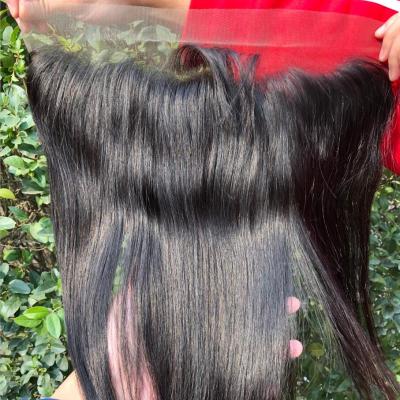 China Remy Brazilian Lace Closures 6*6 100% Unprocessed Straight Hair Bundles Cuticle Aligned 13*6 Lace Frontal Hair Closures for sale