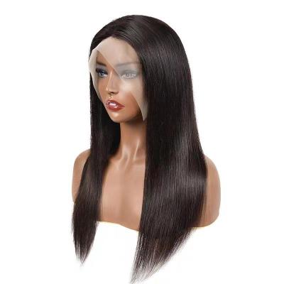 China Unprocessed Human Hair Lace Wigs T Part Wig 150% Density Brazilian Silky Straight Virgin Human Hair Wigs For Black Women for sale