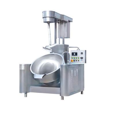 China Vegetable Processing Plant Food Grade Stainless Steel Pot Tilting Heating Mixing Industrial Cooker Jacket Cooking Kettle for sale